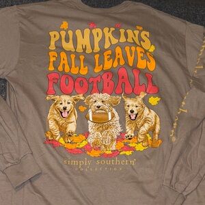 Simply Southern Brown Fall Dog Shirt